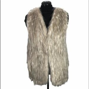 Faux Fur knit vest Vest size XL